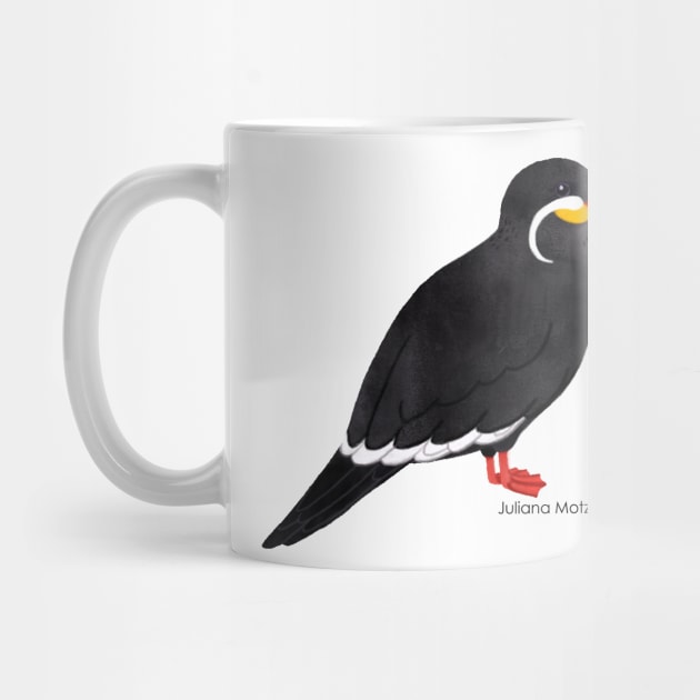 Inca Tern Bird Realistic Illustration by julianamotzko